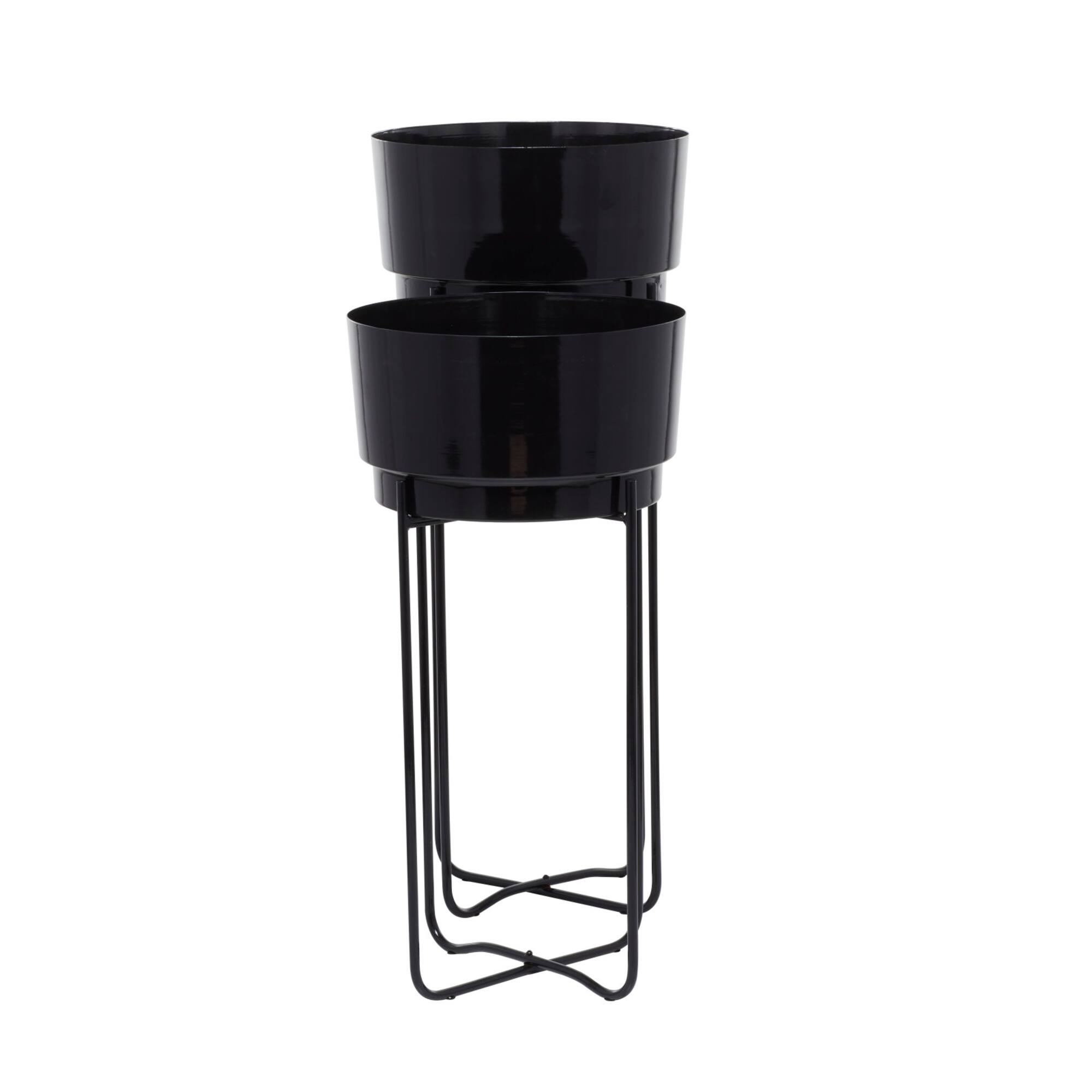CosmoLiving by Cosmopolitan Contemporary Planter Stand Set